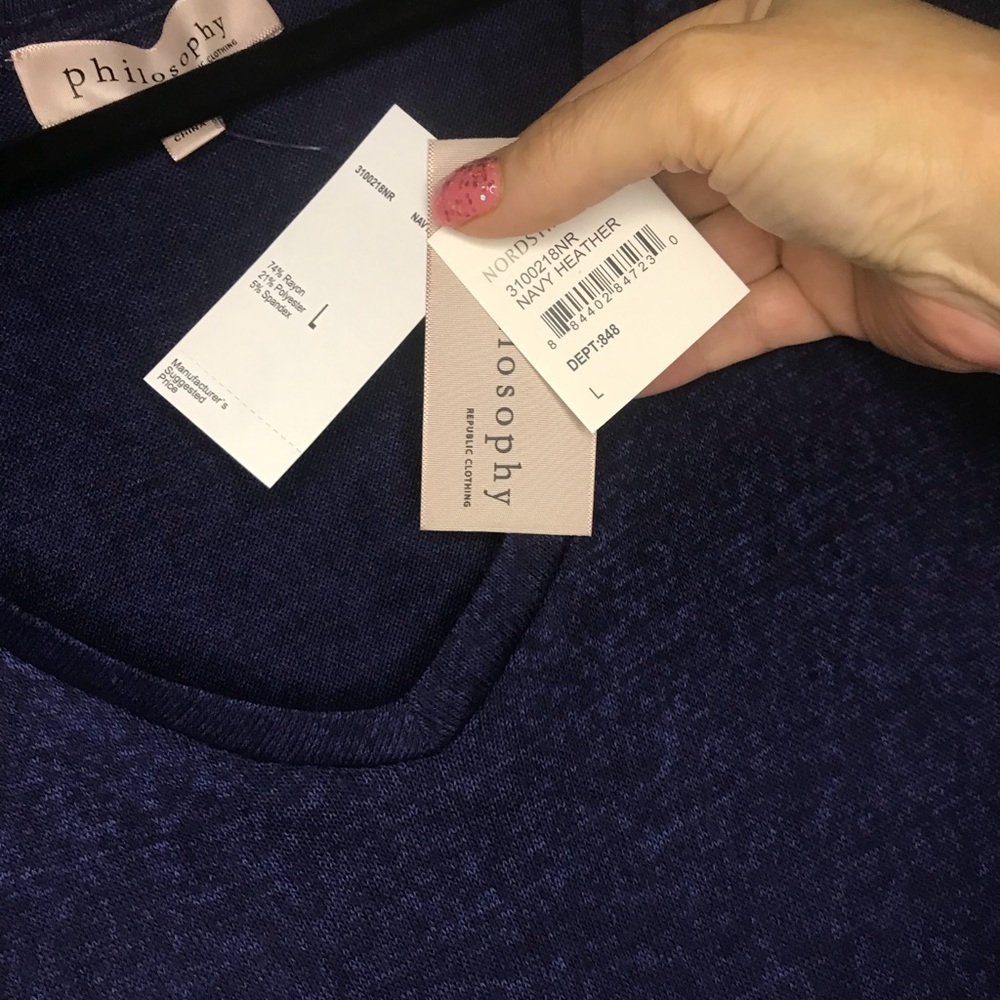 NWT $79 Ultra Soft Philosophy Nordstrom Rack Lightweight Sweater - Picture 3 of 4